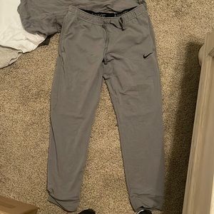 Grey Nike joggers
